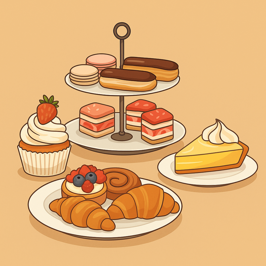 Création de desserts haut de gamme (recettes)